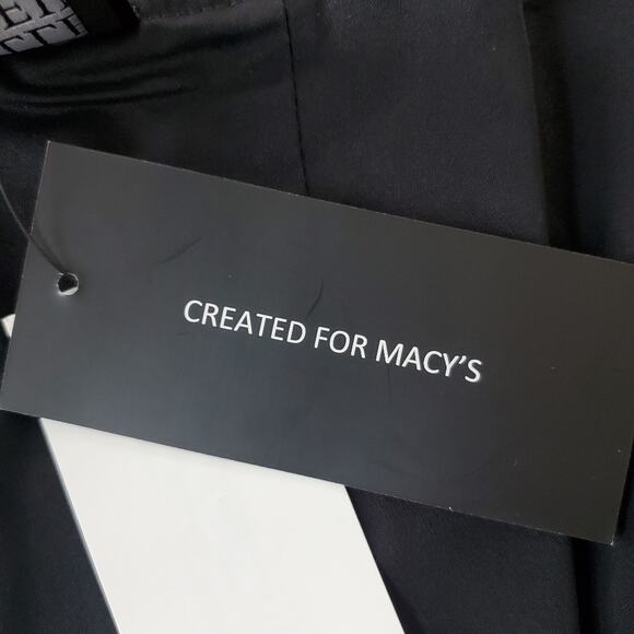 NWT Danielle Bernstein Black Poplin Crop Tank Top Size 12 - Picture 9 of 11